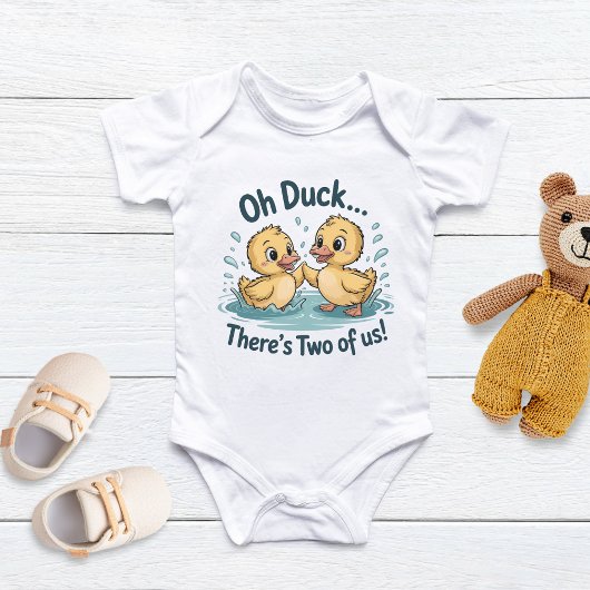 Oh Eend Twin voor Baby's, Knuffel Dier Eén Stuk Romper