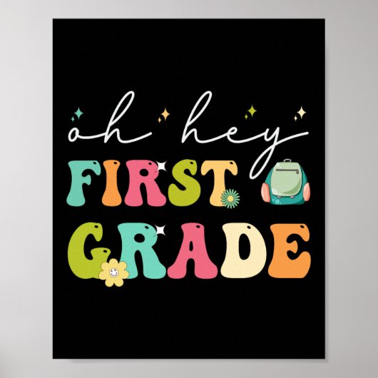 Oh, eerste graad terug naar school poster (Voorkant)