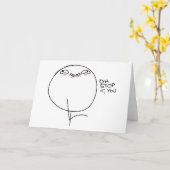 Oh Einde het, u - Wenskaart Kaart (Gele Bloem)