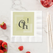 Oh! Elegant geel modern kunstwerk, alle gelegenhed Servet (Insitu)