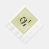 Oh! Elegant geel modern kunstwerk, alle gelegenhed Servet (Hoek)