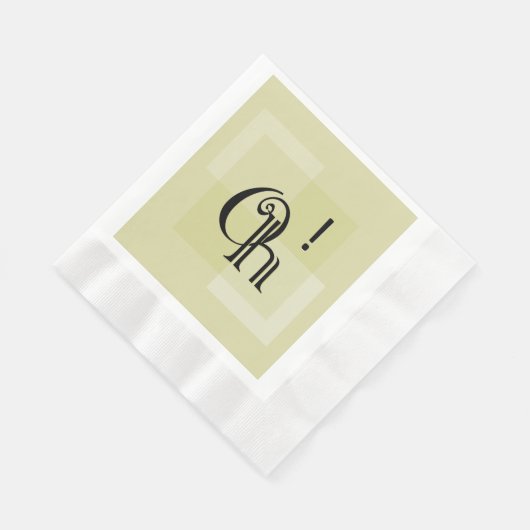 Oh! Elegant geel modern kunstwerk, alle gelegenhed Servet (Hoek)