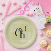 Oh! Elegant, modern verrassingsgeel verjaardagsfee Papieren Bordje (Feest)