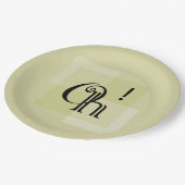 Oh! Elegant, modern verrassingsgeel verjaardagsfee Papieren Bordje (Gekanteld)