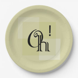 Oh! Elegant, modern verrassingsgeel verjaardagsfee Papieren Bordje