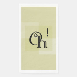 Oh! Elegante moderne typografie verjaardagsfeest Servet