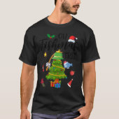 Oh Fishmas boom Vist viherman Kerstmis 2 T-shirt (Voorkant)
