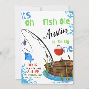 Oh FishOle Birthday Invitation Kaart