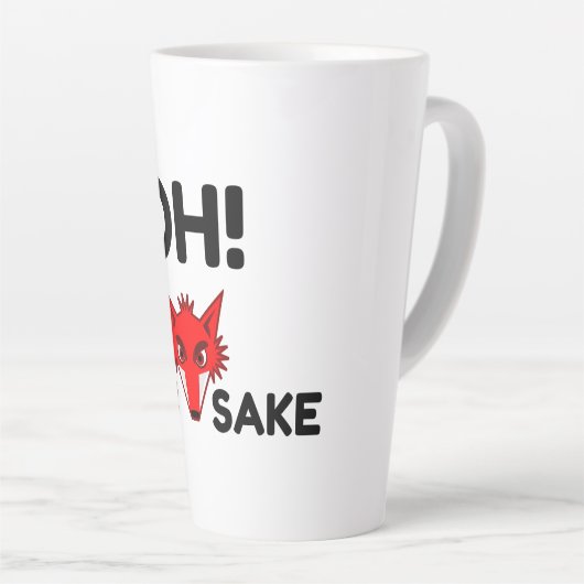 Oh For Fox Sake Latte Mok (Rechterhoek)