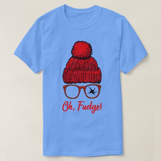 Oh Fudge Funny Christmas Snoepjes Geek Nerd Vrouwe T-shirt (Design voorkant)