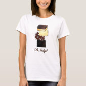 Oh Fudge! Snoep snoepgoed Chocolade T-shirt (Voorkant)
