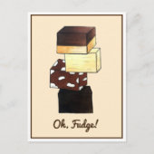 Oh Fudge! Sorry dat ik je geboortedag vergeten ben Briefkaart (Voorkant)