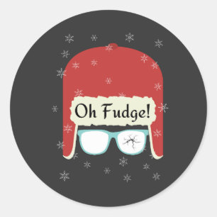oh fudge T-Shirt Ronde Sticker