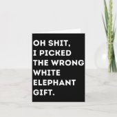 Oh Funny White Elephant For Adults Under 15 20  Kaart (Voorkant)