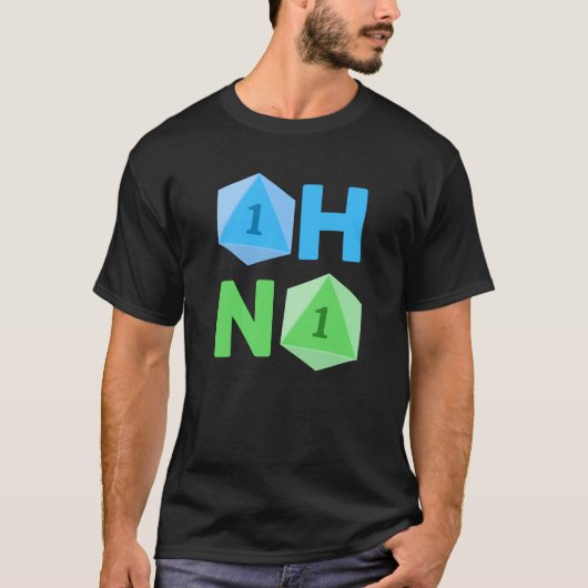 Oh geen grappig D20 T-shirt (Voorkant)