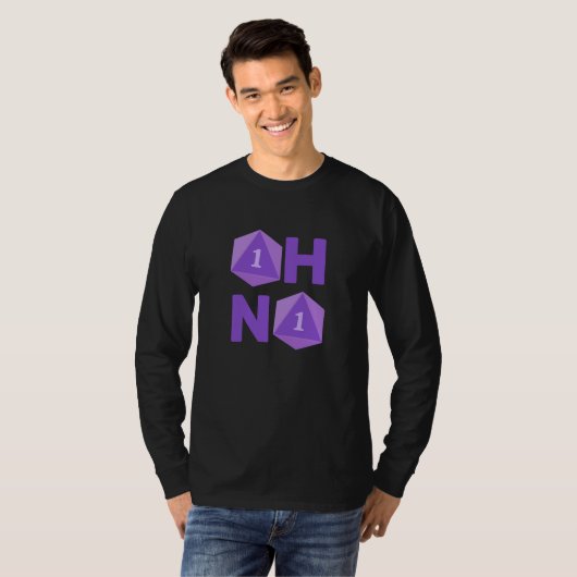 Oh geen grappig D20 T-shirt (Voorkant volledig)