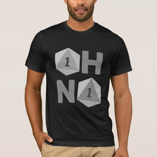 Oh Geen grappige TTRPG Mannen T-shirt (Voorkant)