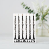 oh geen oboe briefkaart (Staand voorkant)