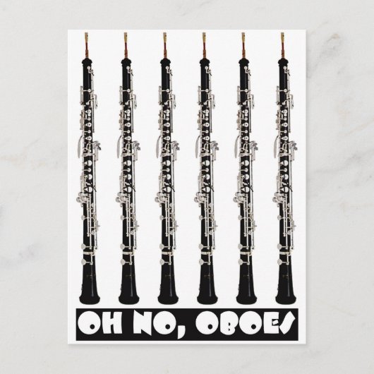 oh geen oboe briefkaart (Voorkant)