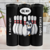 Oh geen Penguin Bowling Graphic Thermosbeker