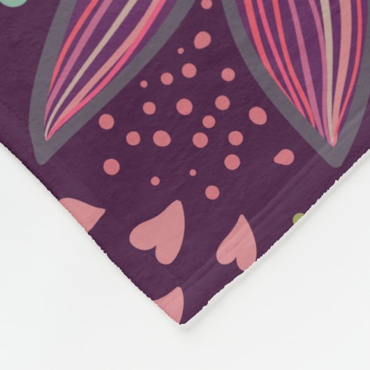 Oh gele Birdie fleece deken (Hoek)