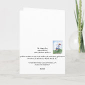 Oh Gelukkige Dag notecard Kaart (Achterkant)