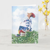 Oh Gelukkige Dag notecard Kaart (Gele Bloem)