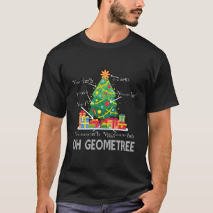 Oh Geometree Geometry Grappige Wiskunde Puns Chris T-shirt
