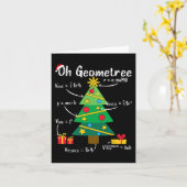 Oh geometree leuk kerstboom geometrie wiskunde tea kaart (Gele Bloem)