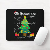 Oh geometree leuk kerstboom geometrie wiskunde tea muismat (Met muis)