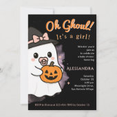 Oh Ghoul Baby shower Invitation Kaart (Voorkant)