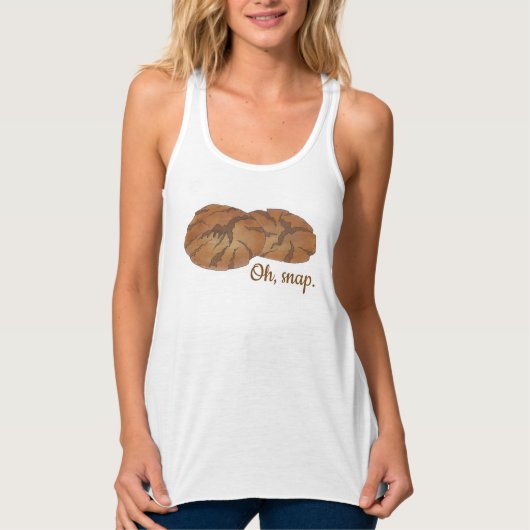 Oh (Ginger) Snap Amish PA Dutch Gingersnap Cookies Tanktop (Voorkant)