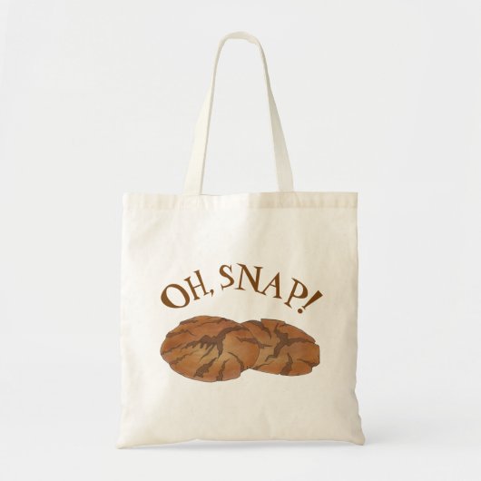 Oh (Ginger) Snap Amish PA Dutch Gingersnap Cookies Tote Bag (Voorkant)