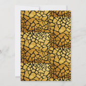 Oh Giraffe Safari baby shower Kaart (Achterkant)