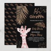 Oh Giraffe Safari baby shower Kaart (Voorkant / Achterkant)