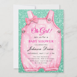 Oh Girl Baby Shower – Thema Kinderkleding Kaart