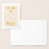 Oh Girl Be Mine Bestie Bunny Couple Love Valentijn Folie Kaarten (Display)