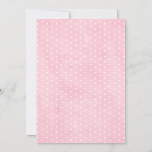 Oh Girl Elephant Balloon Baby shower Uitnodiging (Achterkant)