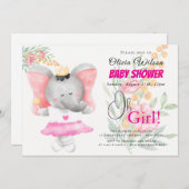 “Oh Girl!” Floral Pink Kaart (Voorkant / Achterkant)