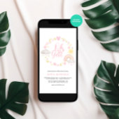 Oh Girl Lijst Boho Rainbow Baby shower Kaart