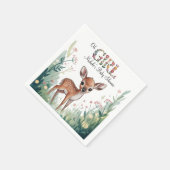 Oh Girl: Little Deer Fawn Girl Baby shower Servet (Hoek)