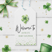 Oh Girl St. Patrick's Day Baby Shower Green  Cadeaulabel