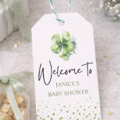 Oh Girl St. Patrick's Day Baby Shower Green  Cadeaulabel