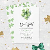 Oh Girl St. Patrick's Day Baby Shower Green  Kaart