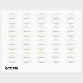 Oh Girl St. Patrick's Day Baby Shower Green  Ronde Sticker (Vel)