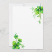 Oh Girl Waterverf Green Script Baby shower Kaart (Achterkant)