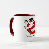 "OH GOD... GB" PLANET BIERWAGEN COFFEE MOK (Voorkant links)