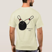 Oh God. Het is bowlingnacht. T-shirt (Achterkant)