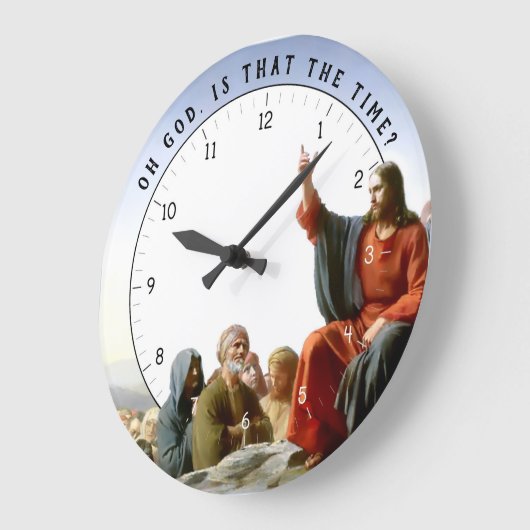 Oh God is dat de tijd? Funny Jesus Clock Grote Klok (Hoek)