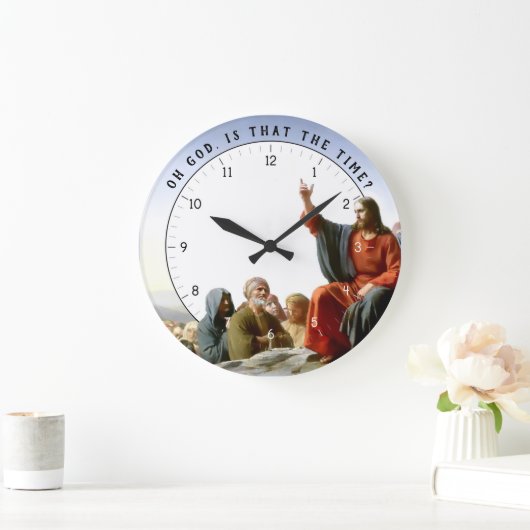 Oh God is dat de tijd? Funny Jesus Clock Grote Klok (Huis)